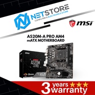 MSI A520M-A PRO AM4 mATX MOTHERBOARD