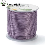 1roll Polyester Cords for Jewelry Making Beading Crafting Lilac 1.5mm about 21.87 yards(20m)/roll