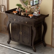 HY@ Prayer Altar Table New Chinese Buddha Niche Clothes Closet Cabinet Incense Burner Table Modern Shrine Economy Master