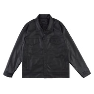 QOTH - Snap Button Leather Jacket jacket woman leather jacket woman