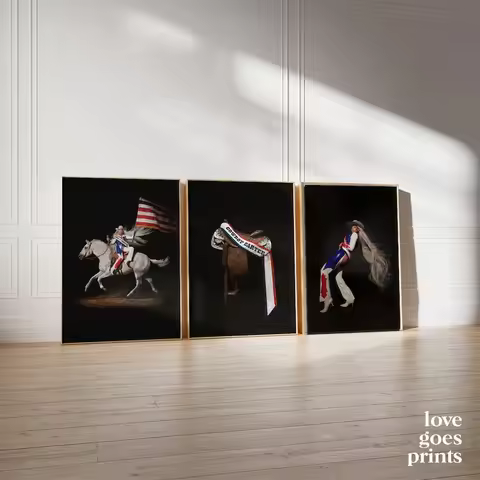 Diva Beyonce Cowboy Carter Act II Music Album Singer Portrait Poster Canvas Painting Wall Art Pictur