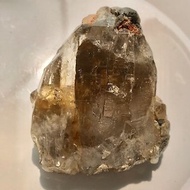 天然巴基斯坦黃金喜馬拉雅水晶骨幹彩虹礦物擺件 白水晶 天然原石
