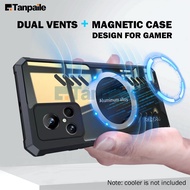 Tanpaile Magnetic Cooling Phone Case For Realme GT Explorer Master Neo GT2 Pro Shockproof Casing Bumper Ultra-thin Graphene Heat Dissipation Phone Back Cover Shell Funda Capa