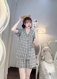 Free SIZE 45-58kg SET ĐỒ ĐÙI TIỂU THƯ CARO SIÊU DỄ THƯƠNG