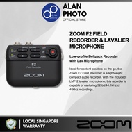 Zoom F2 / Zoom F2-BT Ultracompact Portable Field Recorder with Lavalier Microphone