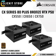 CORSAIR CX Series™ CX550 / CX650 / CX750 – 550 / 650/ 750 Watt 80 PLUS Bronze ATX Power Supply PSU