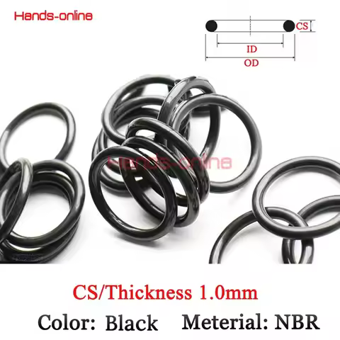 Thickness/CS 1mm Rubber Ring NBR Sealing O Ring O-Ring Seal Gasket Oil Washer nitrile Rubber ring ga