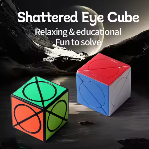 Mo Fang Zhai Huan Yue Shattered Eye Cube 2X2 Magic Cubes Puzzle Toys For Kids Gift Birthday Christma