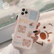 MissConnie Milk Tea Bear Motif Soft Case Tpu Material Case For Infinix Hot 10 Hot 10Play Hot 9 Hot S4 Note10 Note8 Smart4 Hot 10T Smart 5 2020