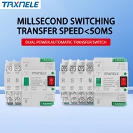 TAXNELE ATS Dual Power Automatic transfer switch 2P 4P 100A  Circuit Breaker