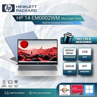 ( New Series ) Laptop HP EM0002WM AMD Athlon Silver 7120U 4GB 256GB SSD Amd Radeon 14" Display Windo