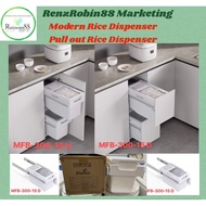 Modern Rice dispenser Rice bin pull out type kitchen organizer RENZROBIN88
