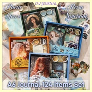 CW JOURNAL A6 Poetic Years Retro Notebook Set Gift Box - 124 items Journal Set