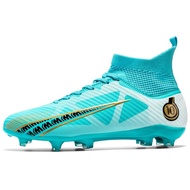 Soccer Cleats Football Shoes Turf Studs Plus Size High Top Long Studs Football Boots FG TF T6WX
