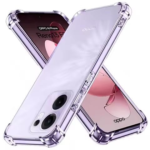 Clear Crystal Shockproof Silicone Case for Oppo Reno13 Reno14 FS 5G TPU Soft Cover On Reno13F Reno 1