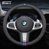 Sieece Car Steering Wheel Cover Breathable Anti Slip Car Steering Wheel Protector Microfiber Leather
