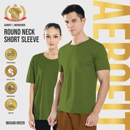 888co AeroFit Microfiber Round neck Short sleeve Tshirt Jersey T shirt Lelaki Wasabi Green