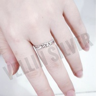 Women's 925 Silver Ring with White Gold Plating - Authentic 925 Silver Ring