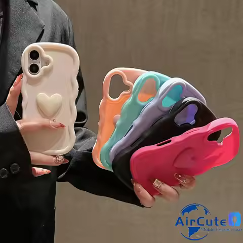 3D Love Candy Wavy Soft Case For Redmi 15C 14C 13C 12C 10C 9C 9T A5 A3 A2 A1 Note 15 14 13 12 11 10 