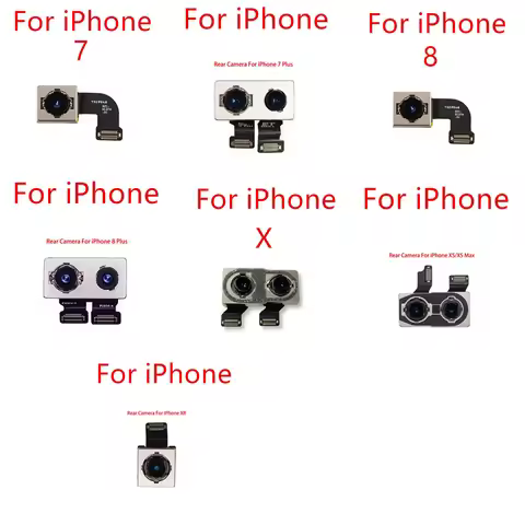 Back Camera For iPhone 7P 8P 7 8 Plus Back Camera Rear Main Lens Flex Cable Camera For iphone X XR X