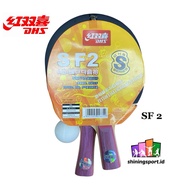 DHS SF 2 Ping Pong Bat (Contains 2 bats) + FREE 1 PCS Ping Pong Balls & Bag