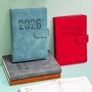 2026 Softcover PU Premium A5 Monthly Daily Planning Planner Agenda Book for 1 Year Full
