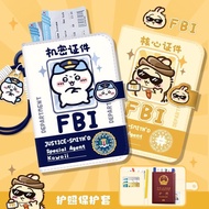 现货】FBI乌萨奇小八保护套登机牌夹卡包便携旅行证件套收纳包260918ddd In stock】FBI Usagi Hachiware protective case boarding pass h