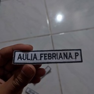 Custom Embroidered Name Bet Uniform | Size 1.8x8.5 cm | Model 2 Retail
