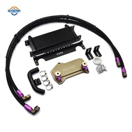 Aluminum Oil Radiator Cooler Kit For VW Audi DSG 7 Speed DQ350 DQ380 DQ381 Gearbox Cooler Kit With H
