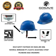 ECO Project Safety Helmet GOSAVE Fastrack Safety Helmet Blue SNI SNI GOSAVE ECO Safety Helmet Fastra