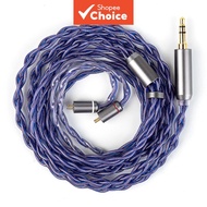 KBEAR Neon IEM Cable 1.2m High-Purity HiFi SPC Audio Cord for KZ ZS10 PRO Earphone Wire Pro  Kabel I
