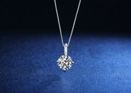 莫桑石 莫桑鑽 0.5-3克拉清新鑽項鍊 台北門市 客製化訂製白金