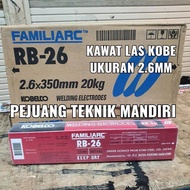 KAWAT LAS KOBE RB26 2.6MM / KAWAT LAS BESI KOBE RB-26 2.6MM - MAHANA SHOP