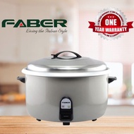 FABER 10L Cook 5kg 60pax One Touch Stainless Steel Lid Rice Cooker FCR 1001 Overheat Protection Periuk Nasi Besar 大饭锅