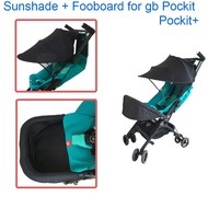 Baby Stroller Essories Extend Foot Board &amp; Sun Shade For Goodbaby Pockit+ GB Pockit Stroller (Not For All City)