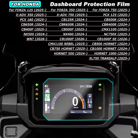 Motorcycle TFT Display Protection Film For Honda X-ADV350 750 PCX125 160 CB125 500 650R CB400500F Fo