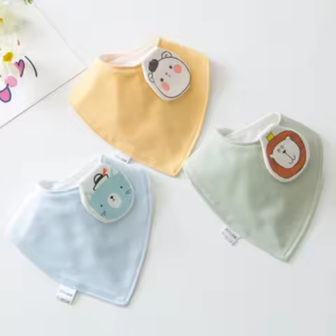 3 Pieces/Lot Baby Bandana Bibs Cotton Triangel Saliva Towel For Newborn Special Baby Boy Girl Feedin