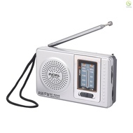 INDIN Band Radio Receiver 2 Band Radio Portable Pocket Radio Bc-r2048 Am Fm Telescopic Antenna Am Fm Radio Fm Radio 2 Tuned To Favorite Antenna - Stay Receiver - Portable Head