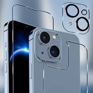 ฟิล์มกระจกเทมเปอร์ด้านหน้าและด้านหลังป้องกันและปกป้องหน้าจอเลนส์กล้องถ่ายรูปใช้ได้กับ IPhone 11 12 13 14 Pro Max (อัลตร้า HD,ความแข็ง9H,ป้องกันรอยขีดข่วน,เคสเป็นมิตร)