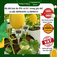 PH Meter and EC Meter Duo in Media and Soil HI981030 + HI98331 Hanna - Romani