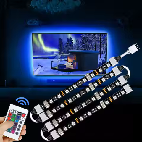 USB LED Strip Lights 5V TV Led Backlight Strip with Remote Diy Colors Lightings For 49/49/55/58 Inch