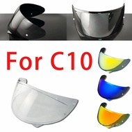 C10 Visor for HJC HJ34P C10 Helmet Visor Replace Anti-UV Anti-Scratch Dustproof Wind Shield Motorcyc