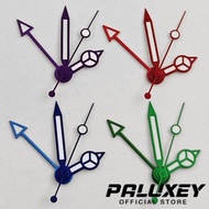 PALUXEY GMT NH34 Hands Green Luminous Silver Gold Black Watches Pointer Suitable for NH35 NH34A 4R34