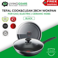 Tefal Cook & Clean Non-Stick Wokpan with lid 28cm