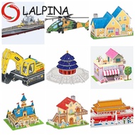 LALPINA 3D Castle Airplane Assembly Model, Building Model 3d Puzzles, Cartoon Cardboard Castle EVA K