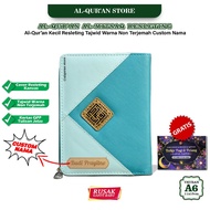 Al-Quran Zippered Al-Mitsaq A6 Color Tajweed Non-Translated, Women's Al-Quran, Small Pocket Al-Quran