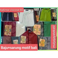 [Muslim Pria] Paket Wadimor Baju Koko Wadimor Dan Sarung Wadimor Bali
