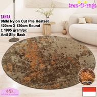 Tren-D-rugs karpet bioskop eropa aesthetic plush bulat bundar lingkaran round carpet diameter 120 cm