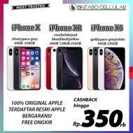 NEW/BEST/ iPhone X XR XS 64GB 128GB 256GB Second Original Terdaftar