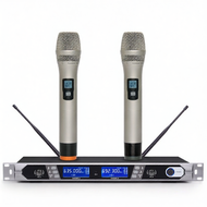 Wireless Dual Microphones UHF Frequency Anti-Feedback Microphone